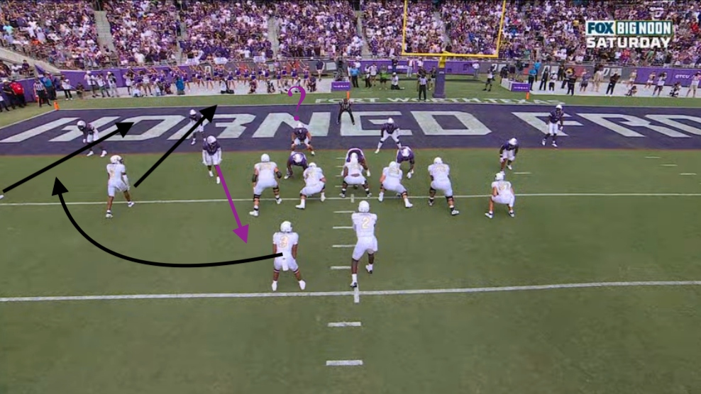 Edwards’ first touchdown of the day was perhaps his easiest, as the route tree Colorado used sprung him free for a walk-in score.